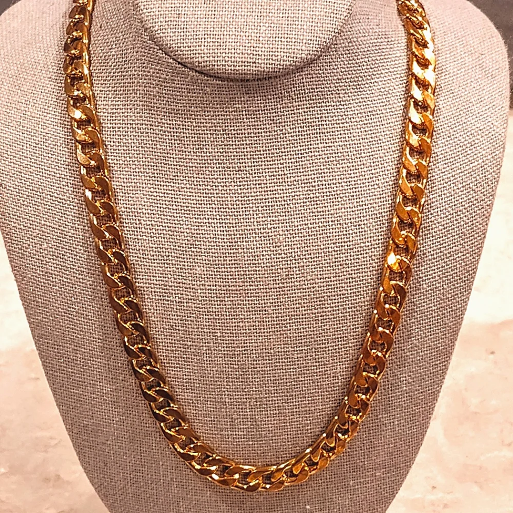 14K ROSE GOLD PLATED MENS 24